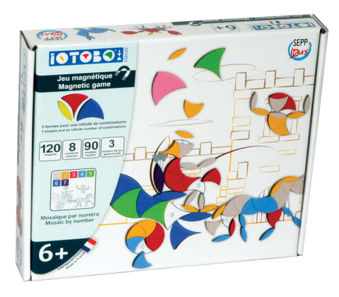 SEPP Iotobo magnetinė dėlionė – kūrybinis rinkinys 6+, 120 magnetukų, 8 spalvos