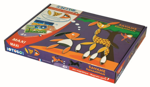 SEPP Savana Maxi magnetinis žaidimas su magnetine lenta – 106 magnetukų safari, 4+