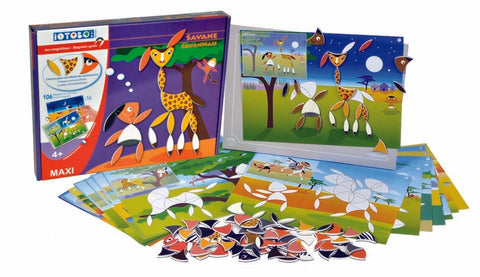 SEPP Savana Maxi magnetinis žaidimas su magnetine lenta – 106 magnetukų safari, 4+