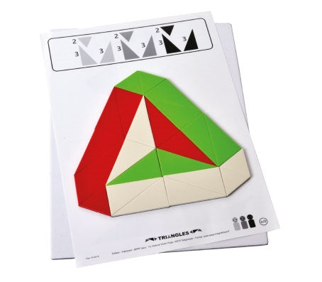 SEPP magnetinis edukacinis žaidimas „Trikampiai“ – geometrinės figūros, 6 vaikams (5–8 m.), 54 užduotys