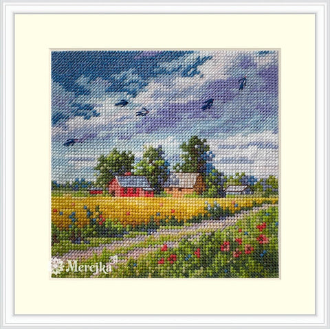 Siuvinėjimo kryželiu rinkinys „Vasara“ 11,5×11,5 cm – puiki dovana
