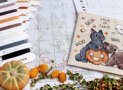 Siuvinėjimo rinkinys Counted "Trick Or Treat" №2 14x13cm SLETIL8815