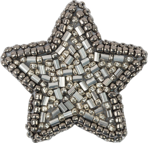 Siuvinėjimo kryželiu rinkinys segė „Žvaigždė“ 4,5×4,5 cm