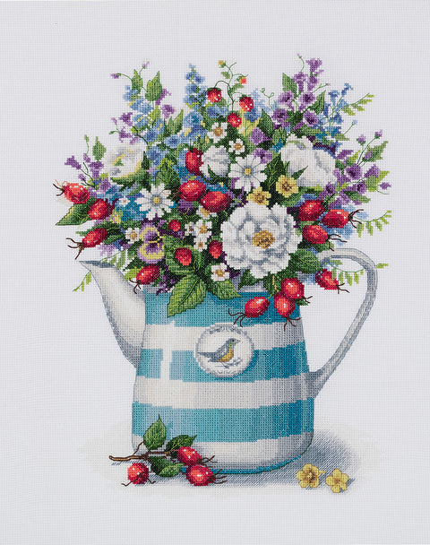 PANNA kryželiu siuvinėjimo rinkinys „Liepos vidurys“, 26,5×33,5 cm