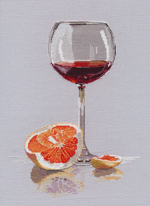 Siuvinėjimo rinkinys kryželiu „Citrusų nuotaika“ – gaivus, spalvingas