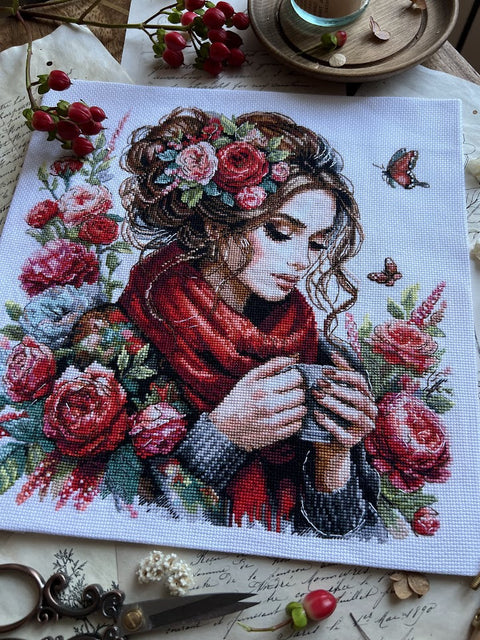 Siuvinėjimo kryželiu rinkinys „Harmonija“, 24×24 cm – puiki dovana