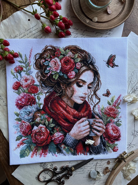 Siuvinėjimo kryželiu rinkinys „Harmonija“, 24×24 cm – puiki dovana