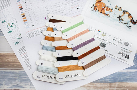 Siuvinėjimo rinkinys Winter Kitties 21x13 cm SLETIL8813