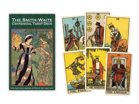 US Games Systems: Smith - Waite Centennial Tarot kortos Metalinėje Dėžutėje - HOBI.LT 🇱🇹