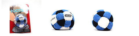 Spardymo kamuoliukas (footbag) – mėlynas, 6 cm, sintetinė zomša, smėlio užpildas – YoYoFactory