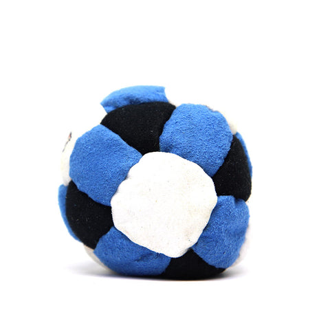 Spardymo kamuoliukas (footbag) – mėlynas, 6 cm, sintetinė zomša, smėlio užpildas – YoYoFactory