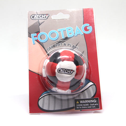 Raudonas spardymo kamuoliukas (footbag) – sintetinis zomšas, smėliu užpildytas, 6 cm | YoYoFactory