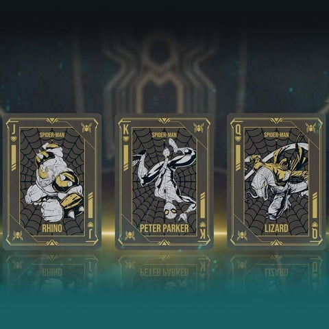 Difatta: Spider - Man Black & Gold žaidimo kortos Difatta - HOBI.LT 🇱🇹