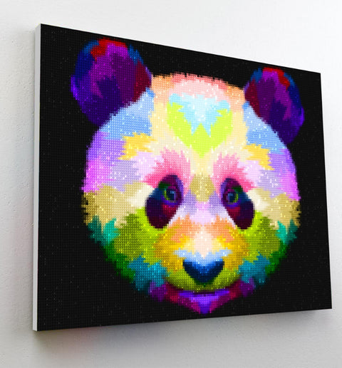 Splat Planet deimantinė mozaika Panda ant drobės 30x40 cm – kūrybinis rinkinys 6+