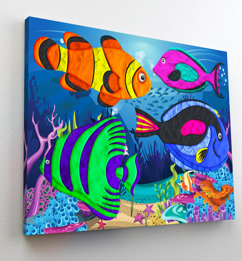 Splat Planet Modelino Paveikslas „Jūra“ 30x40 cm – 20 Spalvų Rinkinys 5+