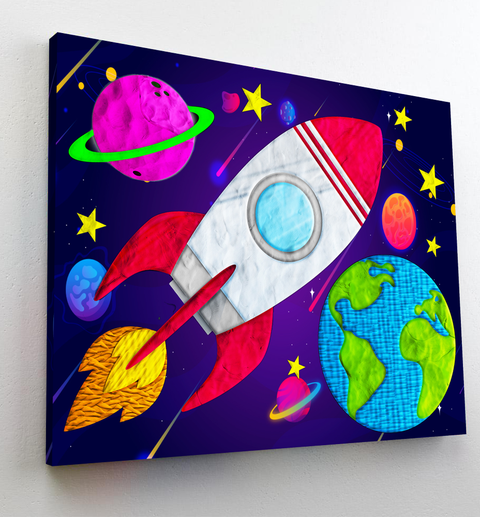 SPLAT PLANET modelino paveikslo rinkinys „Kosmosas“ 30×40 cm – 20 spalvų, 5+