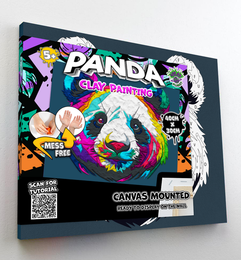 Splat Planet 3D modelino paveikslas „Panda“ – 30x40 cm, 20 spalvų, 5+