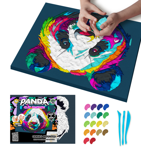 Splat Planet 3D modelino paveikslas „Panda“ – 30x40 cm, 20 spalvų, 5+