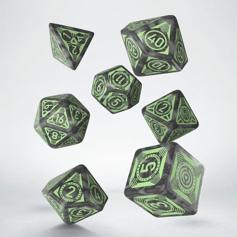 Q - Workshop: Starfinder Against The Aeon Throne kauliukų rinkinys pilkos ir žalios sp - HOBI.LT 🇱🇹