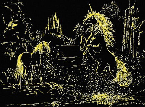 Ravensburger: Starline Puzzle 500: Unicorns at The River - švytinti RAVENSBURGER dėlionė - HOBI.LT 🇱🇹