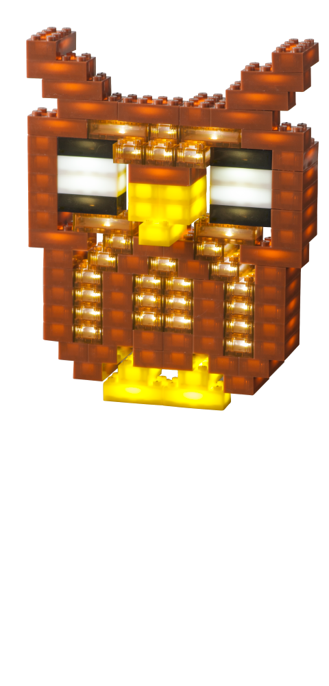 STAX System 140 šviečiančių LED kaladėlių rinkinys su USB maitinimu, 6+, LEGO dydžio