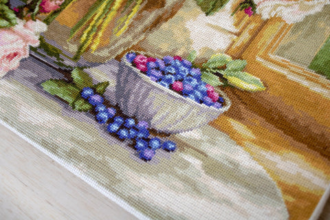 Luca - s: Still Life with Blueberries SB588 - siuvinėjimo kryželiu rinkinys - HOBI.LT 🇱🇹