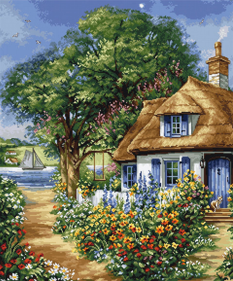 Luca - s: Summer landscape SBU5000 - siuvinėjimo kryželiu rinkinys - HOBI.LT 🇱🇹