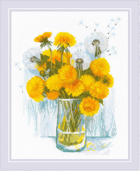 Sunny Dandelions. Siuvinėjimo rinkinys iš RIOLIS Nr.: 2229 - HOBi.LT