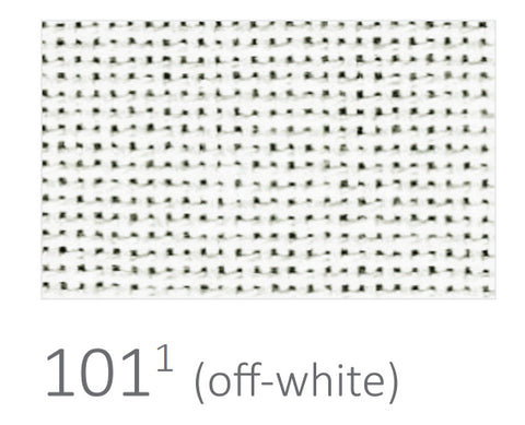 Audinys off-white (variantas 101) su smulkia austa tekstūra, arti priartintas parodymas spalvos ir rašto detalės