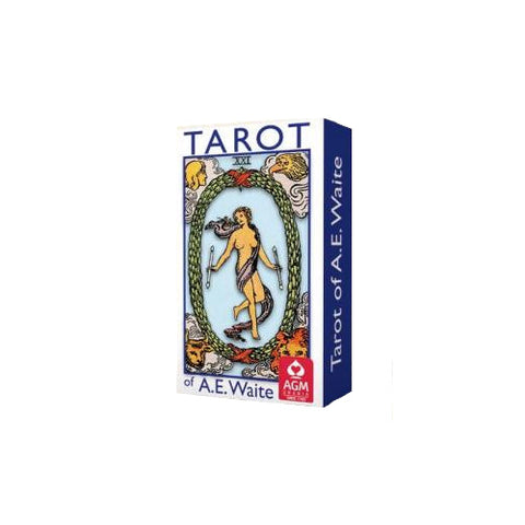 Tarot kortos A. E. Waite, klasikinis Ryder–Waite 78 kortų rinkinys mėlynoje dėžutėje, tinkamas burtams ir dovanai