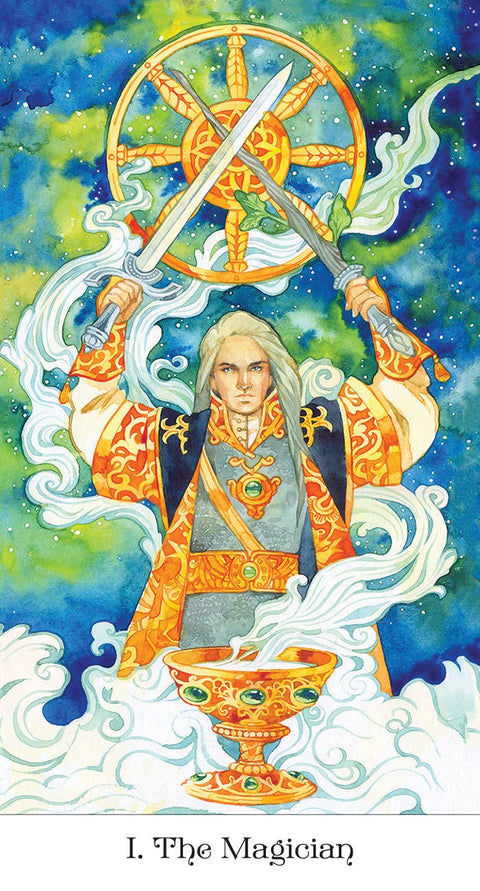 US Games Systems: Tarott of the Golden Wheel kortos - HOBI.LT 🇱🇹