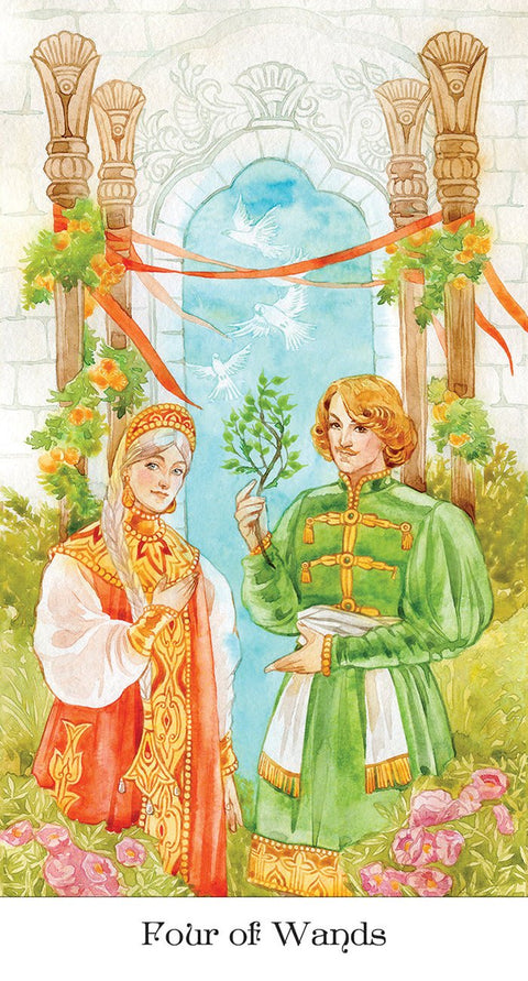 US Games Systems: Tarott of the Golden Wheel kortos - HOBI.LT 🇱🇹