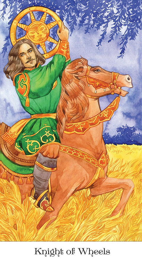 US Games Systems: Tarott of the Golden Wheel kortos - HOBI.LT 🇱🇹