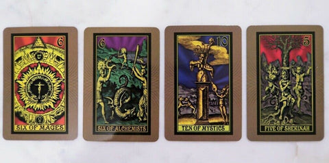 The AlcheMystic Woodcut Tarot kortos