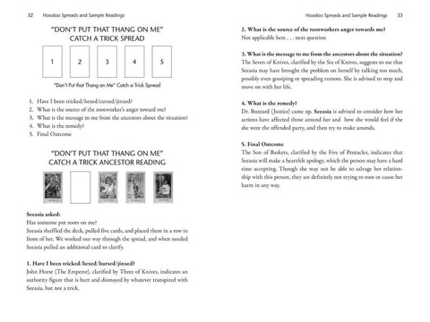 The Hoodoo Tarot kortos