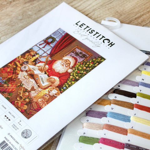 LetiStitch: The List of Naughty and Nice SLETI951 - siuvinėjimo kryželiu rinkinys - HOBI.LT 🇱🇹