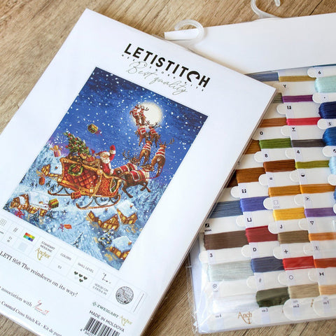 LetiStitch: The Reindeer on Their Way! SLETI958 - siuvinėjimo kryželiu rinkinys - HOBI.LT 🇱🇹