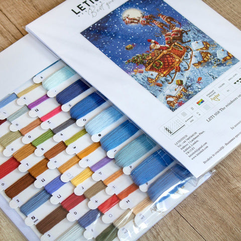 LetiStitch: The Reindeer on Their Way! SLETI958 - siuvinėjimo kryželiu rinkinys - HOBI.LT 🇱🇹