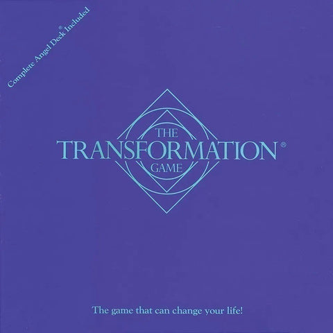 The Transformation Game dangtelis: violetinė dėžutė su mėlynu logotipu, matomas priekinis viršelis, skiriasi nuo kitų spalvų variantų