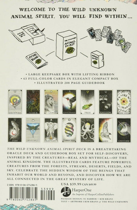 Harper One: The Wild Unknown Animal Spirit Oracle kortų ir knygos rinkinys Harper One - HOBI.LT 🇱🇹