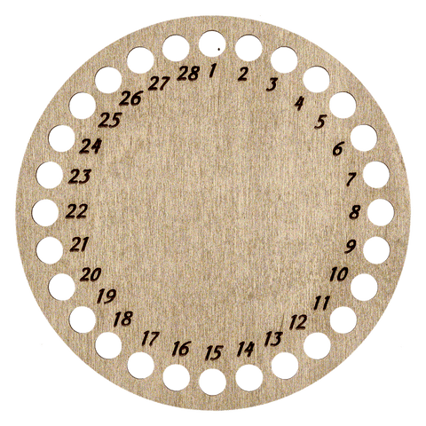 Mulinių siūlų organizatorius siuvinėjimui, su numeriais, 15x15 cm