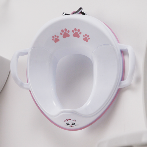 My Carry Potty vaikų tualeto sėdynė Katytė – neslystanti, su rankenėlėmis, apsauga nuo išsiliejimo, nuo 18 mėn.