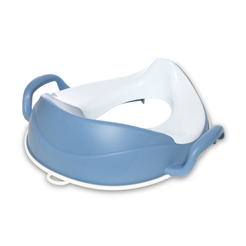 My Carry Potty vaikiška tualeto sėdynė – mėlyna pastelė, neslystanti, su rankenėlėmis ir apsauga, 18+ mėn.