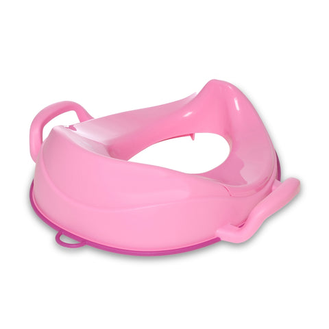 Vaikiška neslystanti tualeto sėdynė su rankenėlėmis „Rožinis drakonas“ – My Carry Potty