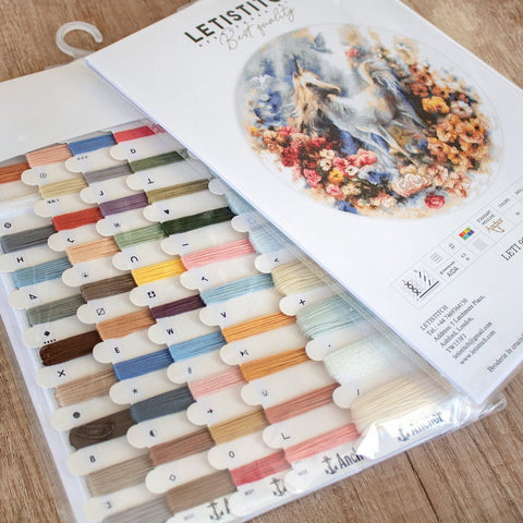 LetiStitch: Unicorn SLETI903 - siuvinėjimo kryželiu rinkinys - HOBI.LT 🇱🇹