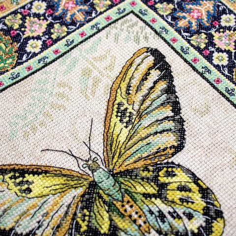 LetiStitch: Vintage Butterfly SLETI981 - siuvinėjimo kryželiu rinkinys - HOBI.LT 🇱🇹
