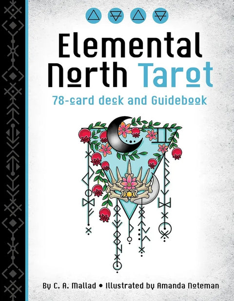 Elemental North Tarot: 78 taro kortos su runomis, stichijomis ir vadovu