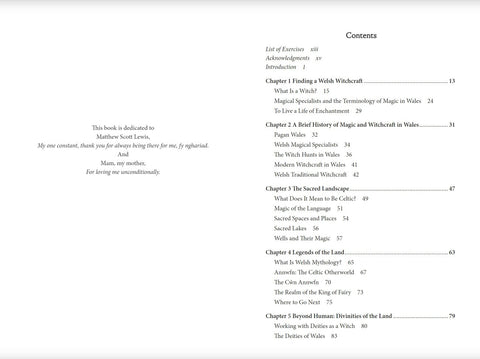 Knyga su atversta turinio bei dedikacijos puse, matomi skyrių pavadinimai ir puslapių numeriai