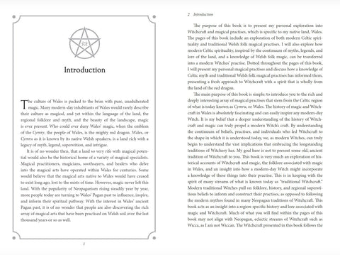 Knyga: atverstas įžangos dviejų puslapių išklotinė su pentagrama viršuje, ornamentuotu rėmu ir tekstu skaitymui