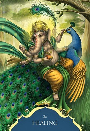 Blue Angel: Whispers of Lord Ganesha Oracle Kortos - HOBI.LT 🇱🇹